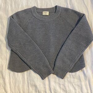 Cropped wool sweater